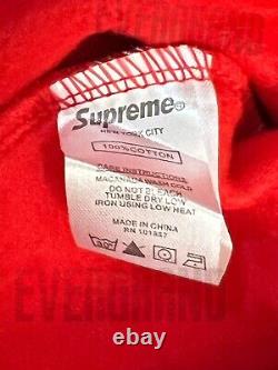 100% Authentic Medium Brand New Royal Red USA Rare Supreme Sweater Hoodie USA