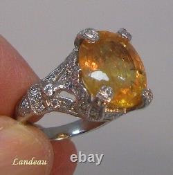 11.45 ct Rare Royal Imperial Topaz Sapphire Gemstone Ring (Mine Depleted)