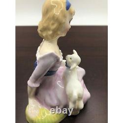 1948 Rare Vintage Royal Doulton Bone China Figurine Mary Had A Little Lamb