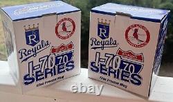 1997 Rare Freezer Mugs From Royals Cardinals I-70 Series Collectible. New In Box