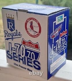 1997 Rare Freezer Mugs From Royals Cardinals I-70 Series Collectible. New In Box