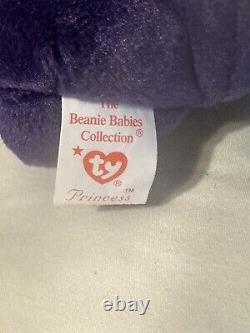 1997 Ty Beanie Baby Collection Princess Diana Royal Purple Tags PE Pellets RARE