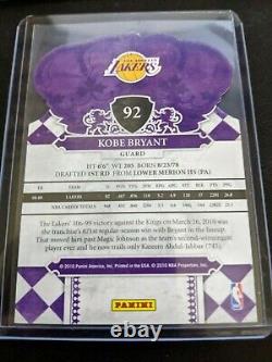 2009-10 Crown Royale Kobe Bryant #92 Die Cut Rare Series Hot Card