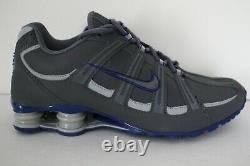 2012 Nike Shox Turbo SL Rare Leather Men's 8.5 Dark Grey/Deep Royal 525248 014