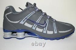 2012 Nike Shox Turbo SL Rare Leather Men's 8.5 Dark Grey/Deep Royal 525248 014