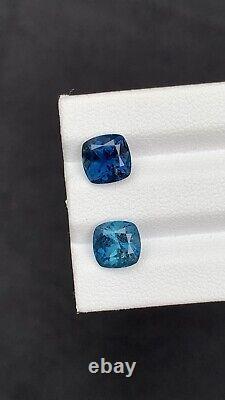 3.35 Carats Royal Blue Colour Tourmaline Pair Rare And Exceptional Colour