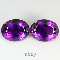 45.460 Ct Unique Rare Royal Purple Natural Amethyst Aaa+ Grade Matching Pair