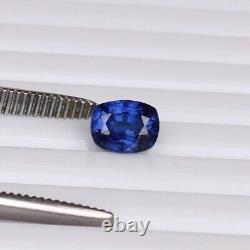 5.00 Ct. Cushion Cut Blue Ceylon Sapphire Natural Royal RARE Loose Gemstone VVS1