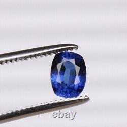 5.00 Ct. Cushion Cut Blue Ceylon Sapphire Natural Royal RARE Loose Gemstone VVS1