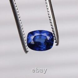 5.00 Ct. Cushion Cut Blue Ceylon Sapphire Natural Royal RARE Loose Gemstone VVS1