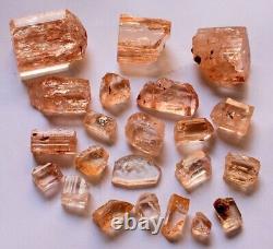 65 Grams Beautiful Lot of Rare Imperial Topaz Crystals From Katlang Mardan KPK P