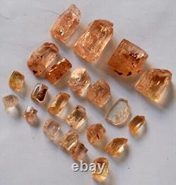 65 Grams Beautiful Lot of Rare Imperial Topaz Crystals From Katlang Mardan KPK P