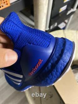 Adidas Ultra Boost Men's size 10.5 Blue Kansas Jayhawks $180 Sold out Rare