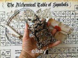Alchemy witchcraft talisman white black magic occult esoteric pagan rare jewelry