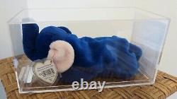 Authenticated Ultra Rare Ty 3rd / 1st Gen Royal Blue Peanut with Perfect Mint Tags