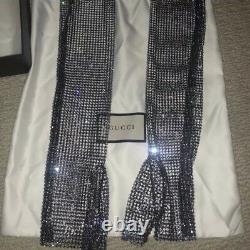 BNIB Rare Gucci Runway 2018 Crystal Knit Gloves