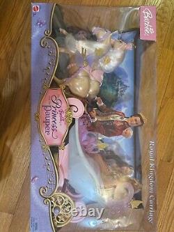 Barbie as the Princess and the Pauper Royal Kingdom Carriage 2004 Sealed RARE