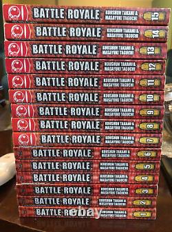 Battle Royale Manga English 1-15 Complete (vol 13 BRAND NEW) RARE OOP
