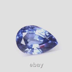 Blue Sapphire Cornflower Natural Pear Shape Royal 5.25 Ct. 100% RARE Loose Gems