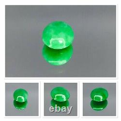 Burmese Imperial Jadeite? Jade Cabochon 1.30 Carat RARE Untreated Vivid Green