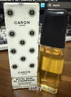 Caron Royal Bain de Champagne 50 ml EDT 1.7 fl. Oz. Spray Vintage Rare 80% Full