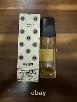 Caron Royal Bain de Champagne 50 ml EDT 1.7 fl. Oz. Spray Vintage Rare 80% Full