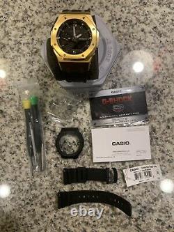 Casio G-Shock GMA-S2100-1A Steel Casioak Mini Rare Gold Watch AP Royal Oak Mod