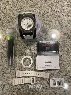 Casio G-Shock GMA-S2100 Steel Casioak Mini Rare White Watch AP Royal Oak Mod
