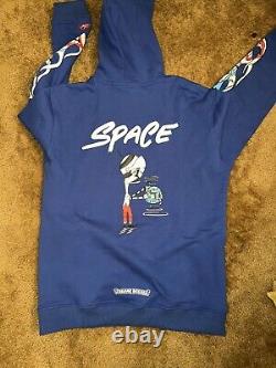 Chrome Hearts Hoodie Space Matty Boy Sweatshirt Royal Blue Rare Pullover Sz L