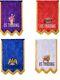 Complete Set Of Masonic Royal Arch Banners Rare And Exquisite Collectibles
