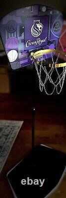 Crown Royal Whiskey Nba Sacramento Kings Faux Basketball Hoop Display (rare) New