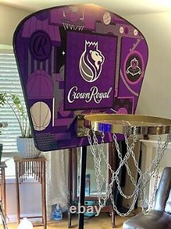 Crown Royal Whiskey Nba Sacramento Kings Faux Basketball Hoop Display (rare) New