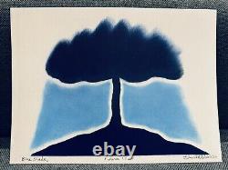 David Nash. BLUE SHADE, 2020. Very Rare Royal Academy Print. Unframed