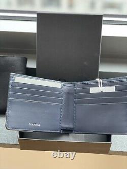 Dior Homme Wallet -Royal Blue Leather withBag & Box, New, Beautifully Chic! Rare