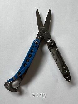 Discontinued LEATHERMAN Style CS Keychain Multitool Royal Blue Rare