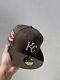 Exclusive New Era Kansas City Royals Mlb Club Fitted Hat 7 1/8 Brown Scarlet Uv