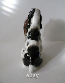 Extremely Rare Royal Doulton Large Springer Spaniel with Pheasant HN 1137 Figurine