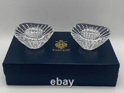 Faberge Imperial Collection Crystal Candle Holders New 100% Authentic Rare