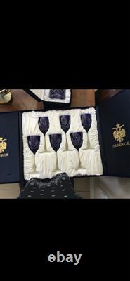 Faberge Imperial Czar Collection 6 Piece Wine Set-NIB-Incredibly Rare