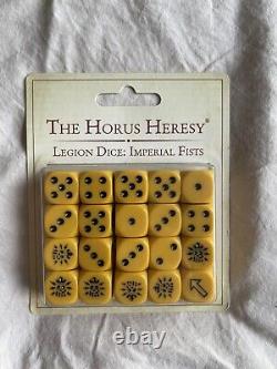 Games Workshop Horus Heresy Legion Dice Imperial Fists New Rare