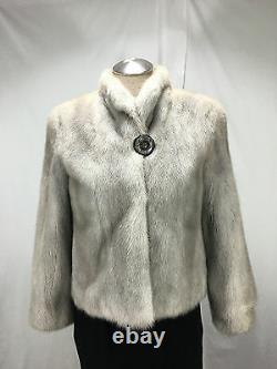 Good Value Rare Eye Caught USA Sapphire Female Mink Lady Fur Bolero Free Shipg