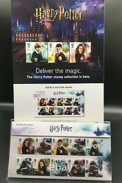 Harry Potter Royal Mail Unopened Stamps & Rare Promotional Stand Royal Mail