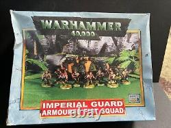 IMPERIAL GUARD ARMOURED FIST SQUAD RARE Warhammer 40k OOP, White Metal SEALED 98