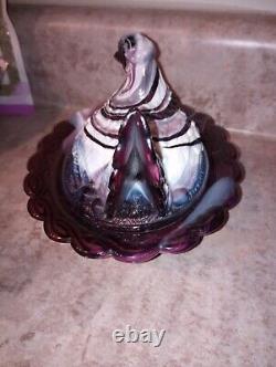 Imperial Slag Glass RARE Hen