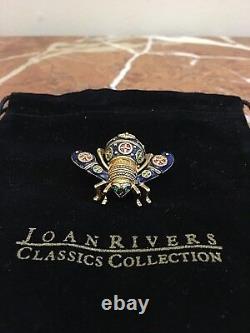 JOAN RIVERS signed Original IMPERIAL BEE Pin/Brooch RARE & Collectible NewithBOX
