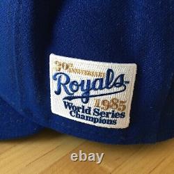 Kansas City KC Royals Hat withRare 30th Anniversary 1985 World Series Champs Patch