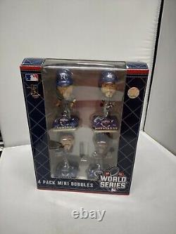 Kansas City Royals 2015 World Series Mini Bobblehead 4 Pack Bobbles RARE GRAIL