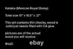 Katalox Guitar Top Mexican Royal Ebony drop top Tone Wood Exotic Rare Luthier