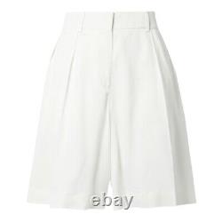 Khaite Shorts Ivory White Isabelle Bermuda Longline UK10-12 RARE S/O ASO Royal