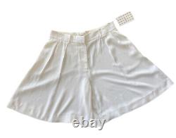Khaite Shorts Ivory White Isabelle Bermuda Longline UK10-12 RARE S/O ASO Royal